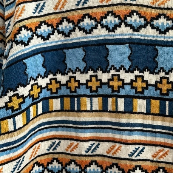 LIVE LACOSTE ABSTRACT NOVELTY PRINT PULLOVER SWEATER SIZE 7 XXL - Picture 9 of 16